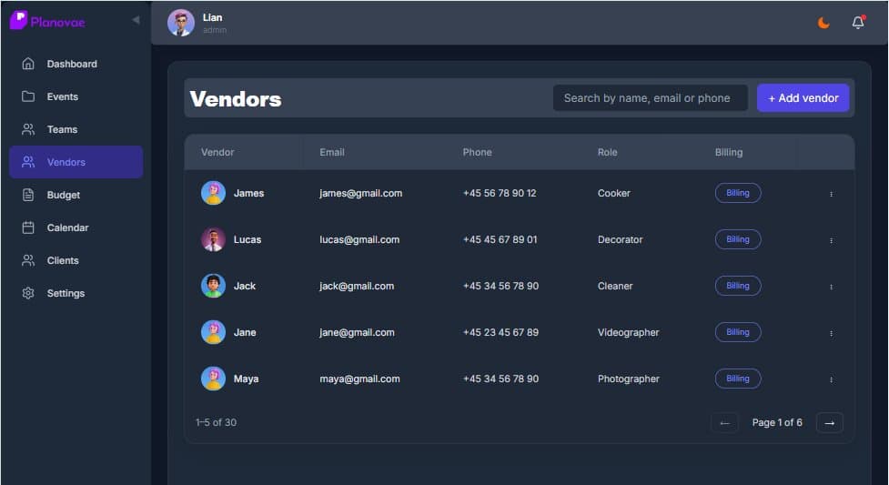 Your Vendor Network, Organized.